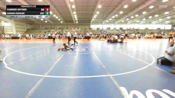 60 lbs Rr Rnd 2 - Camden Snyder, Indiana Outlaws Green vs Logan Kohler, 84 Athletes