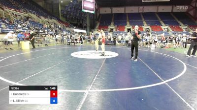 120 lbs Cons 32 #2 - Isaiah Gonzales, CA vs Louden Elliott, CO