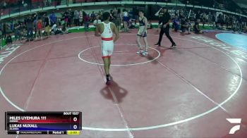 130 lbs 2nd Place Match - Miles Uyemura 111, Hawaii vs Lukas Nuxall, Alaska