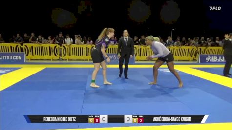 Aché Eboni-Sayge Knight vs Rebecca Nicole Dietz 2025 Pan IBJJF Jiu-Jitsu No-Gi Championship