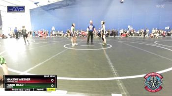 88 lbs Cons. Round 2 - Henry Billet, Bobcat vs Makson Wiesner, Trailblazer