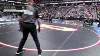 G135-4A Cons. Round 2 - McKayla Singer, Gunnison Girls vs Juanita Portillo, Pueblo Central Girls