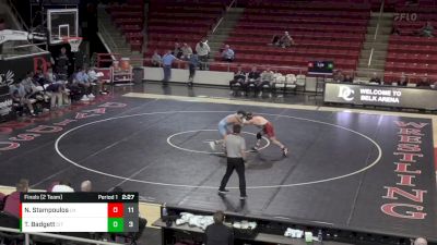 157 lbs Finals (2 Team) - Nicholas Stampoulos, Lock Haven vs Tyler Badgett, The Citadel