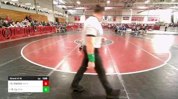 126 lbs Round Of 16 - Dylan Kadish, Newton South vs Kai Ly, Minnechaug