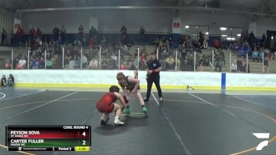 183 lbs Quarterfinal - Jack Hartvigson, Onaway Area Wrestling vs Kaleb Adams, Coloma WC