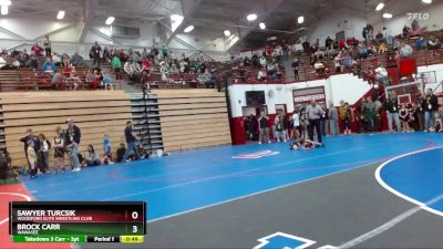 40 lbs Round 3 - Sawyer Turcsik, Woodford Elite Wrestling Club vs Brock Carr, Wawasee