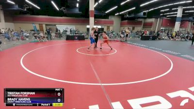 150 lbs Cons. Round 4 - Tristan Forsman, Vici Wrestling Club vs Brady Havens, Legacy Wrestling Club