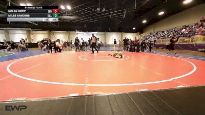 52 lbs Rr Rnd 4 - Nolan Ortiz, Shelton Wrestling Academy vs Miles Sanders, Sallisaw Takedown Club