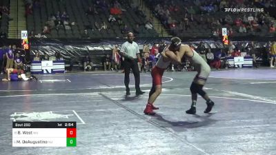 125 lbs Prelims - Bryce West, Northern Illinois vs Michael DeAugustino, Northwestern