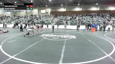 144 lbs Quarterfinal - Waylon Nelson, No Team vs Elijah Ripley, Legends Of Gold