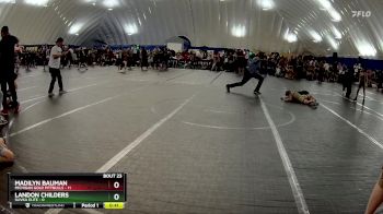 56 lbs Round 5 (10 Team) - Madilyn Bauman, Michigan Gold Pittbulls vs Landon Childers, Slivka Elite