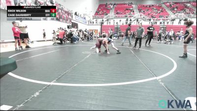 70 lbs Semifinal - Knox Wilson, Rough Riders vs Cage Daugherty, Standfast