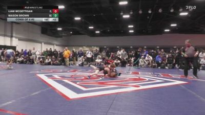 120 lbs Consi Of 8 #2 - Liam McGettigan, FL vs Mason Brown, NC