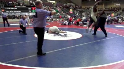 4A 285 lbs 1st Place Match - Ari Montgomery, Joe T. Robinson High School vs Zane Tafoya, Central Arkansas Christian School