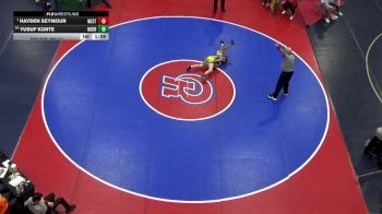 96 lbs Round Of 16 - Hayden Seymour, West Allegheny vs Yusuf Konte, Norristown