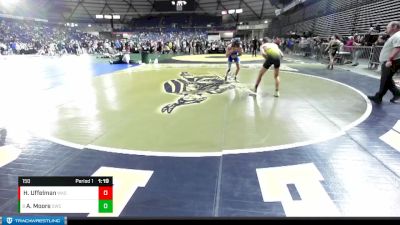 150 lbs 7th Place Match - Alex Moore, Steelclaw Wrestling Club vs Holden Uffelman, Washington