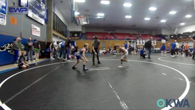 58-61 lbs Consolation - Maverick Higgins, Choctaw Ironman vs Cayden Petersen, Lions Wrestling Academy