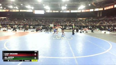 285 lbs Cons. Round 4 - Cody Dickard, Melba vs Siu Sepeni, Hermiston HS