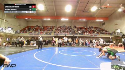 92 lbs Rr Rnd 1 - Laiken Andrews, Gore Pirates Youth Wrestling vs Ryder Fields, Sallisaw Takedown Club