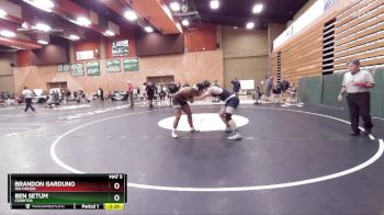 184 lbs Cons. Round 2 - Brandon Garduno, Rio Hondo vs Ben Setum, Cerritos