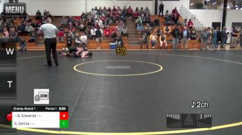 141 lbs Champ. Round 1 - Ben Edwards, Trine University vs Gavin Garcia, Unattached - Indianapolis