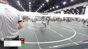 86 lbs Quarterfinal - Jayse Birakos, Oakdale, Wrestling vs Ari Sobaje, The Empire