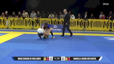 Manuella Jacome Dos Santos vs Maria Eduarda De Faria Abreu 2025 Pan IBJJF Jiu-Jitsu No-Gi Championship