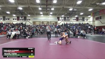 126 lbs Round 1 - Malachi Clement, Clear Creek-Amana vs Michael Fudge, Christian Brothers College