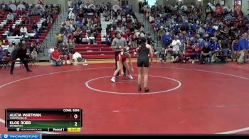 120 lbs Cons. Semi - Kloe Robb, Sparkman vs Alicia Whitman, Thompson HS