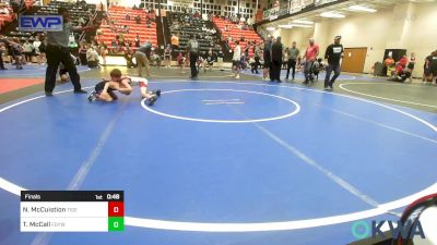 58 lbs Final - Nash McCuistion, Tiger Trained Wrestling vs Timmy McCall, Fort Gibson Youth Wrestling