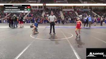 64 lbs Cons. Round 2 - Baylor Bowman, Columbus vs Marcus Badwan Jr., Team Of Hard Knox