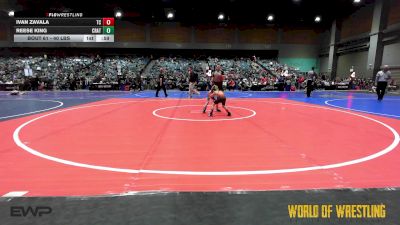40 lbs Semifinal - Ivan Zavala, Team Coalinga vs Reese King, Crater Mat Club