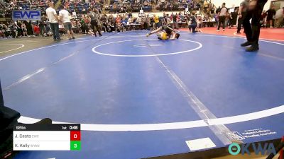 92 lbs Rr Rnd 2 - Jesse Casto, Claremore Wrestling Club vs Kreed Kelly, Wyandotte Youth Wrestling