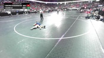 Girls 107 lbs Cons. Round 2 - Aaleeh Le, Wausau West-Girls vs Ashlynn Schiedermayer, Neenah-Girls