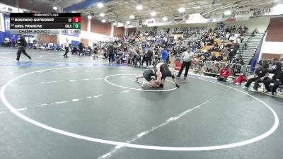 165 lbs Champ. Round 2 - Arel Francke, Calabasas vs Rosendo Gutierrez, Sierra Vista