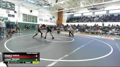 190 lbs Champ. Round 1 - Logan Trevino, Calvary Chapel (SA) vs Franco Garcia, Paramount