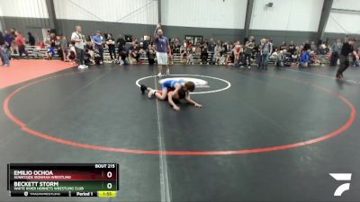 82 lbs Cons. Round 3 - Emilio Ochoa, Sunnyside Ironman Wrestling vs Beckett Storm, White River Hornets Wrestling Club