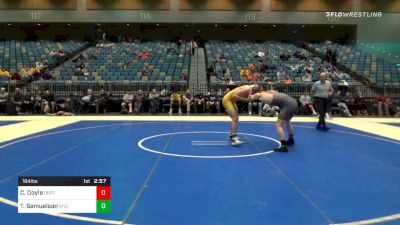 184 lbs Final - Colt Doyle, Oregon State vs Tate Samuelson, Wyoming