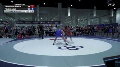 86 kg Cons. Rd Of 16 - Ronald Robinson, Arizona vs Banks Love, Mustang Wrestling Club