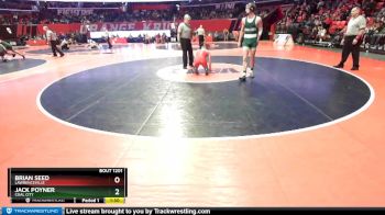 1A 160 lbs Cons. Round 1 - Brian Seed, Lawrenceville vs Jack Poyner, Coal City