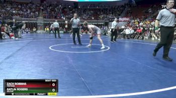 1A-175 lbs Cons. Round 5 - Zach Robbins, Treynor vs Gatlin Rogers, Wilton