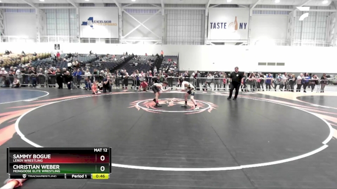 83 Lbs Cons. Round 3 - Sammy Bogue, Leroy Wrestling Vs Christian Weber 