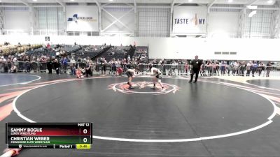 83 lbs Cons. Round 3 - Sammy Bogue, LeRoy Wrestling vs Christian Weber, Mongoose Elite Wrestling