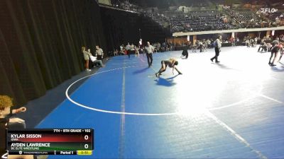 102 lbs Cons. Round 2 - Kylar Sisson, Iowa vs Ayden Lawrence, DC Elite Wrestling