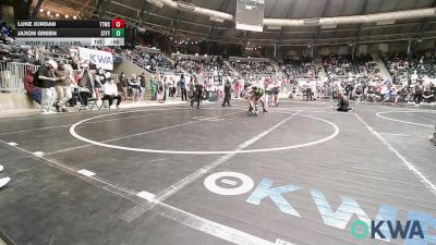 110 lbs Quarterfinal - Luke Jordan, Team Tulsa Wrestling Club vs Jaxon Green, Standfast