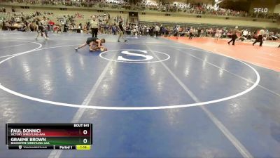 85 lbs Quarterfinal - Paul Donnici, Victory Wrestling-AAA vs Graeme Brown, Bonhomme Wrestling-AAA 