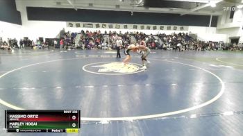 120 lbs Champ. Round 2 - Marley Hogai, El Toro vs Massimo Ortiz, Servite