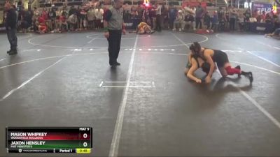 100 lbs Quarterfinal - Jaxon Hensley, Mat Monster`s vs Mason Whipkey, Woodsfield Bulldogs