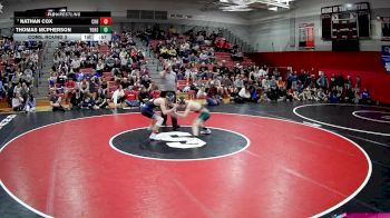 114 lbs Cons. Round 3 - Thomas McPherson, Yough Hs vs Nathan Cox, Claysburg Kimmel Hs