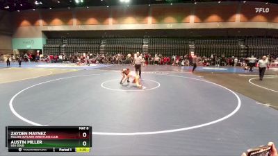 80-85 lbs Round 3 - Austin Miller, USA GOLD vs Zayden Maynez, Fallon Outlaws Wrestling Club